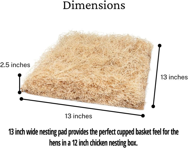 Trendiees Chicken Nesting Pads for Chicken Coop Accessories - 12 Pack - USA Aspen Bedding - Nesting Boxes for Chickens -Rabbit Nesting Box Pads for Chicken Coops - Organic Chicken Supplies - Image 3